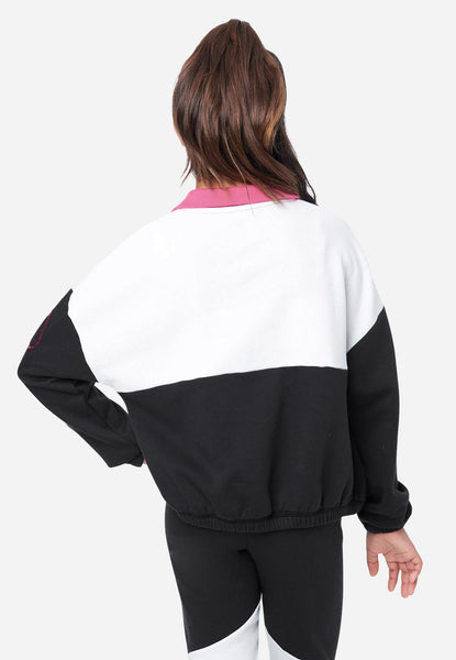 Collection X by Justice Branded Color block Half Zip Sweatshirt