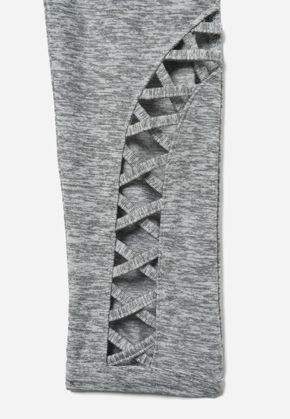 Lattice Ankle Detail Legging