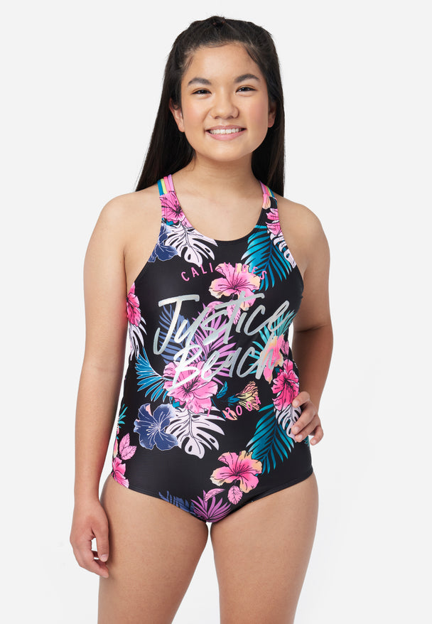 Girl Swimming Suit Lace Mesh Kids One Piece Baby Swimwear Cute Girls  Swimsuit
